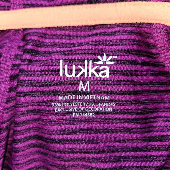 lukka Athletic Purple Orange Jacket Women M Hoodie Polyester Spandex - Picture 6 of 10